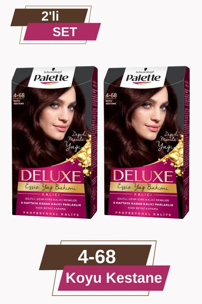 Palette Deluxe 4-68 Koyu Kestane X 2 Adet Saç Boyası