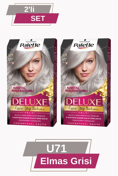 Palette Deluxe U71 Elmas Grisi X 2 Adet Saç Boyası