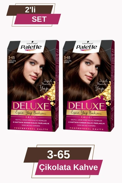 Palette Deluxe 3-65 Çikolata Kahve X 2 Adet Saç Boyası