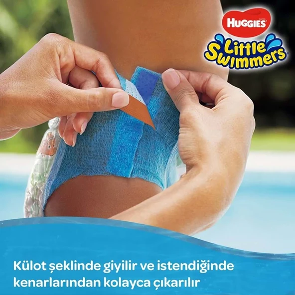 Huggıes Little Swımmers Mayo Bebek Bezi Beden:3-4 (7-15KG) 108 Adet (9PK*12) - Resim 6