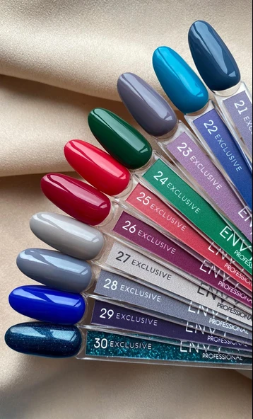 Envy Kalıcı Oje Exclusive Seri Eflatun Kırmızı No:026 - Resim 2