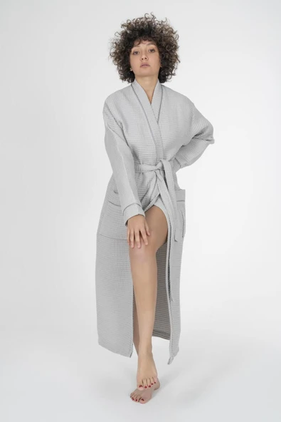 Varol Kaos Serisi Kimono Yaka Pike Bornoz Sabahlık - 58