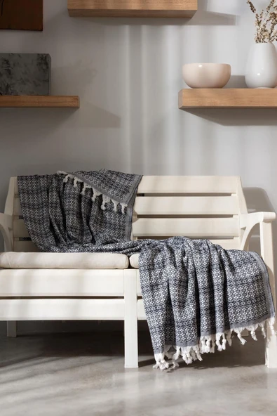 Varol Diamond Serisi Naturel Peştemal Pike Yatak Örtüsü %100 Pamuk - 8