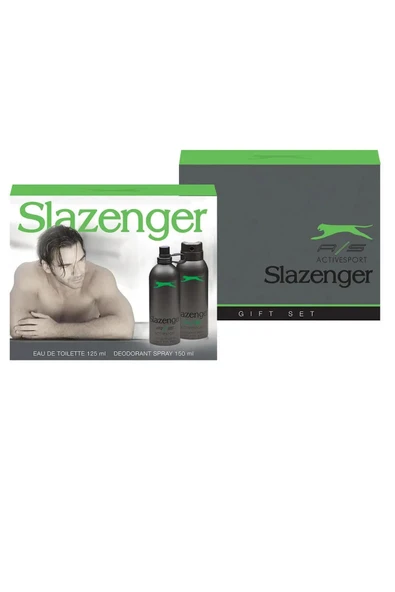 Slazenger Activesport Yeşil Erkek Parfüm Edt 125 ml Deodorant 150 ml Set
