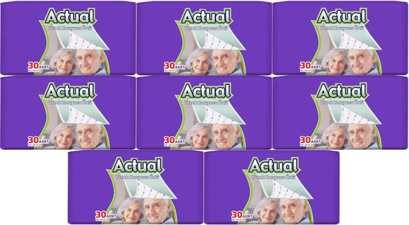 Actual Hasta Alt Açma Yatak Koruyucu Örtü 60*90CM 240 Adet (8PK*30)
