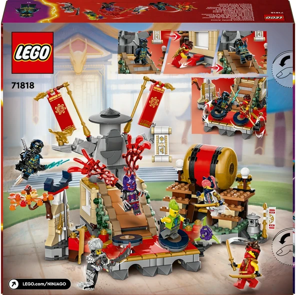 ® NINJAGO® Turnuva Savaş Arenası 71818 # 7 Yaş ve Üzeri İçin 6 Minifigür İçeren Yaratıcı Oyuncak Yap - 4