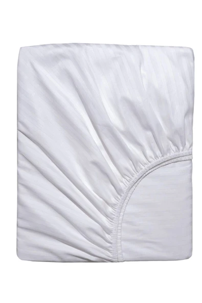 Varol Çift Kişilik Fitted Saten Çarşaf Takımı - Beyaz - 3