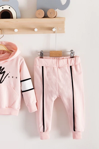 Mini Zeo Desenli Pamuklu 2'li Erkek Bebek Takımı - 3