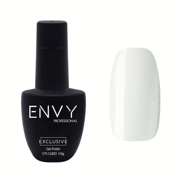 Envy Kalıcı Oje Exclusive Seri Parlak Simli Beyaz 10gr No:116 ürün görseli