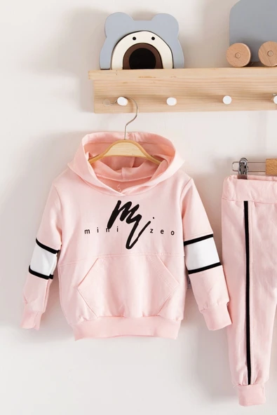 Mini Zeo Desenli Pamuklu 2'li Erkek Bebek Takımı - 2