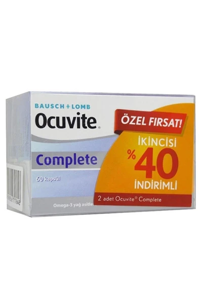 Ocuvite Complete Göz Vitamini 60 Kapsül 2 li Paket