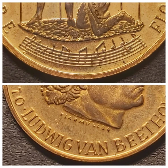 1770 LUDWIG VAN BEETHOVEN 1827 - MEISTER DER TONKUNST - KLARMULLER FIDELLO LEONORE FLORESTAN A900 - Resim 2