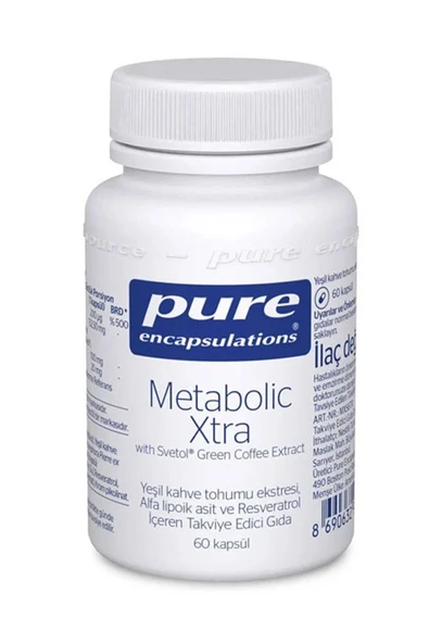 Pure Encapsulations Metabolic Xtra 60 Kapsül ürün görseli