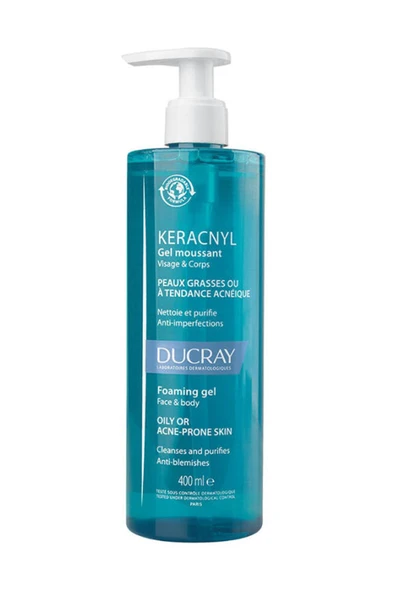 Ducray Keracnyl Yağlı Cilt Temizleme Jeli 400 ml