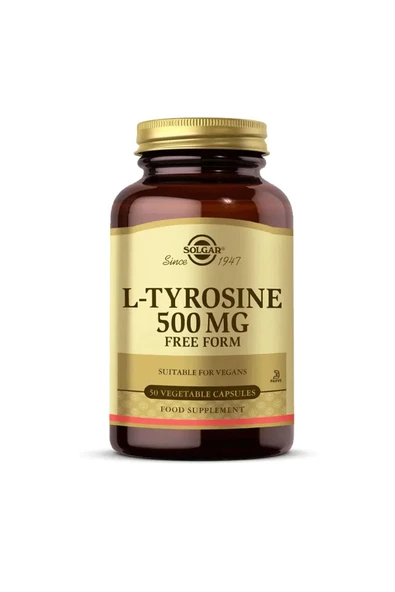 Solgar L-Tyrosine 500 mg 50 Kapsül ürün görseli