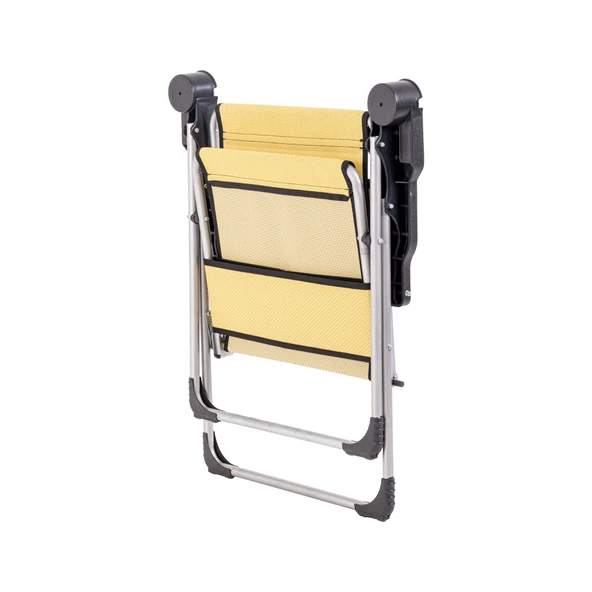 Katlanabilir Piknik ve Kamp Sandalyesi - Bardaklıklı - Rock - Hardal (A-06)- 140KG Taşıma - 5