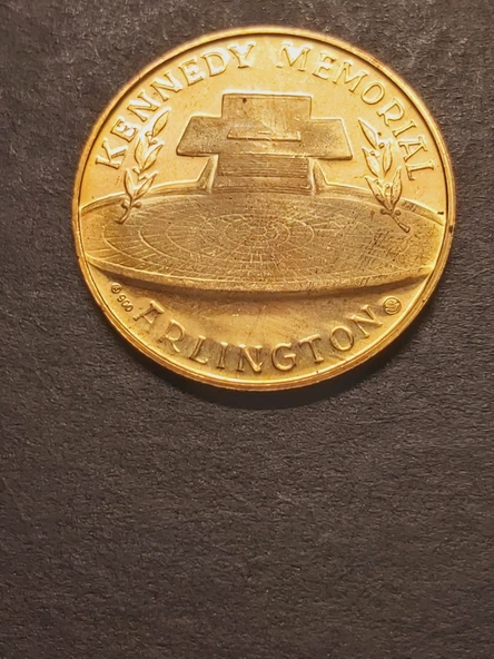 JOHN F. KENNEDY 1917 - 1963 USA. PRESIDENT SCHMIDT KENNEDY MEMORIAL ARLINGTON 11.34gr 22 ayar A900 - 5