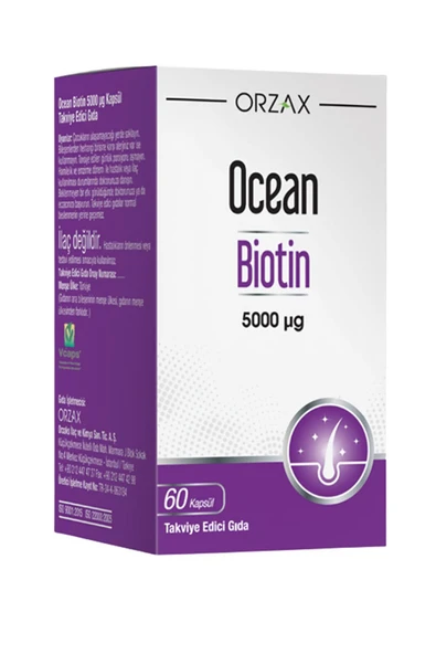 Orzax Ocean Biotin 60 Kapsül ürün görseli