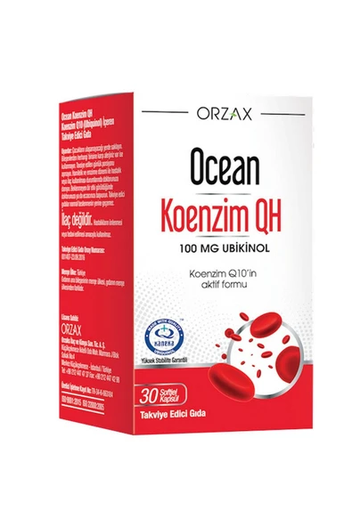 Orzax Ocean Koenzim QH 30 Kapsül ürün görseli