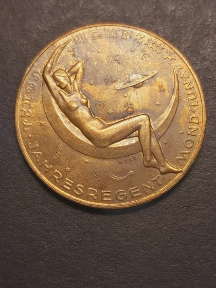 DES JAHRES 1943 DIE SONNTAGE MUNZAMT WIEN - JAHRESREGENT MOND LUNA WELZ Avusturya Ay Takvimi Serisi - Resim 5