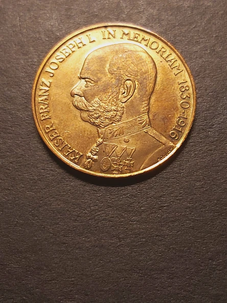 1830 - 1916 Viyana Schönbrunn Sarayı -Altın Madalya Avusturya - Kaiser Franz Joseph I - Kurt BODLAK - 7