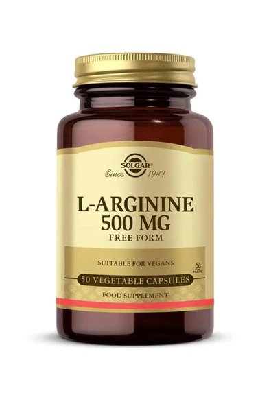 Solgar L Arginine 500 mg 50 Kapsül ürün görseli