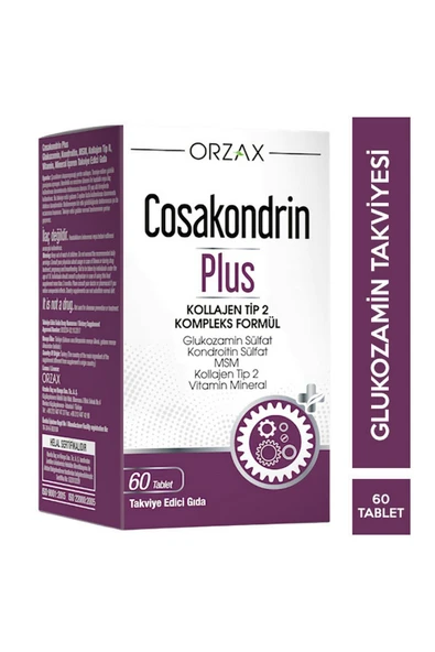 Orzax Cosakondrin Plus 60 Tablet ürün görseli