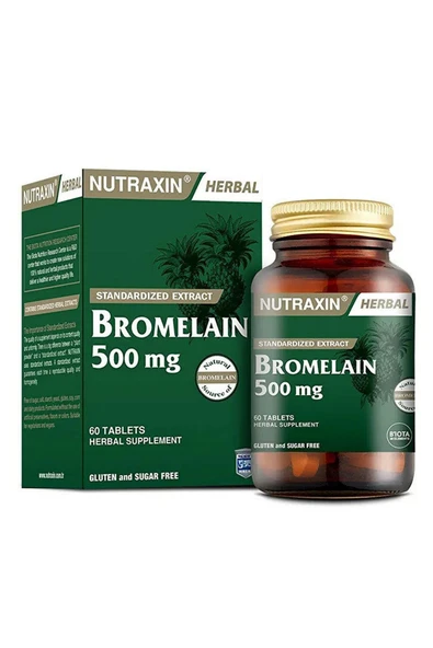 Nutraxin Bromelain 500 mg 60 Tablet ürün görseli