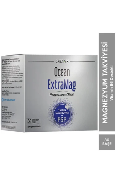 Orzax Ocean Extramag Magnezyum Sitrat Efervesan 30 Saşe ürün görseli