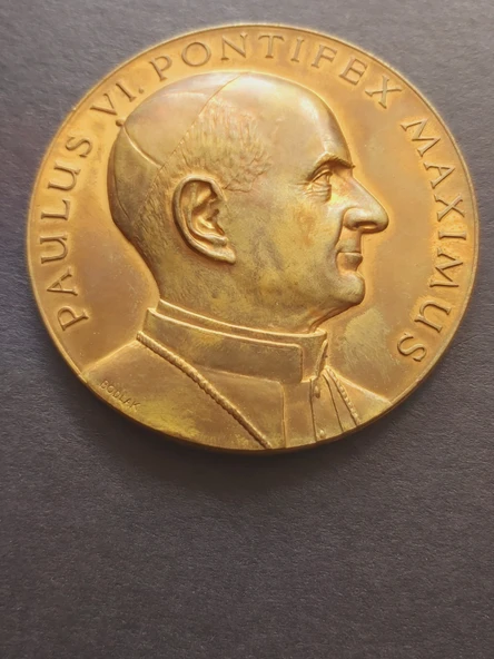 PAULUS VI. POTIFEX MAXIMUS - KURT BODLAK - OMNES ENIM VIOS UNUM ESTIS IN CHRISTO JESU - GAL. 3,28 - Resim 2