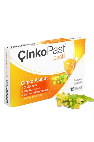Çinkopast C Vitamini Ihlamur Bal Pastil 12 Adet ürün görseli