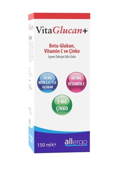 Allergo VitaGlucan Beta Glucan Vitamin Şurup 150 ml
