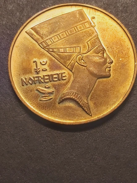 NOFRETETE A900 - Skarabeus A900 - 21.67gr 22 ayar A 900 Altın Madalya - Khepri - Scarab - Resim 6