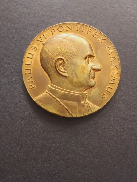PAULUS VI. POTIFEX MAXIMUS - KURT BODLAK - OMNES ENIM VIOS UNUM ESTIS IN CHRISTO JESU - GAL. 3,28 - Resim 5