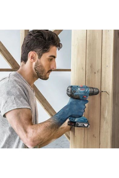 Bosch Professional GSB 185-LI 2 x 2.0Ah Çift Akülü Darbeli Matkap - 06019K3100 + Bosch V-Line Matkap & Vidalama Karışık Aksesuar Seti 103 Parça - 2607017367 - 8