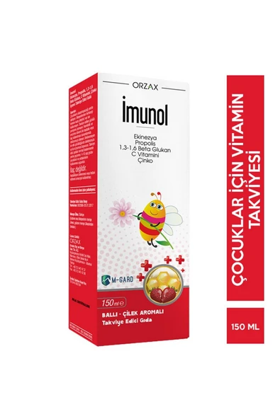 Orzax İmunol Şurup 150ml ürün görseli