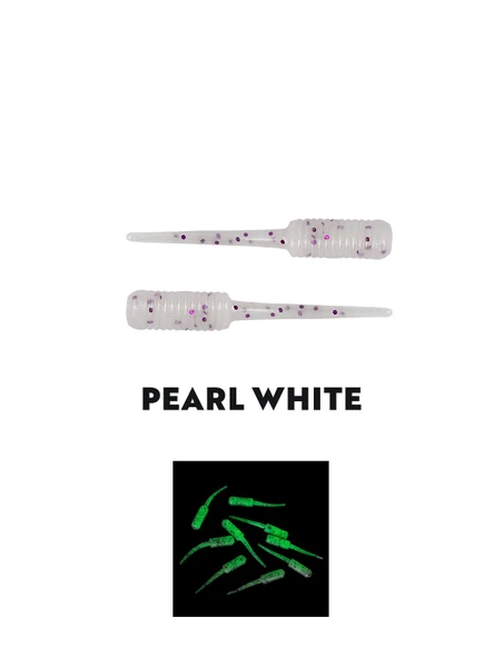 Fujin Baby Fry 2,7cm Lrf Silikon Yem Pearl White Glow - 1