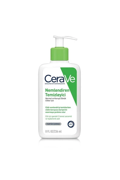 Cerave Normal Ve Yağlı Ciltler İçin Nemlendiren Temizleyici 236 ml