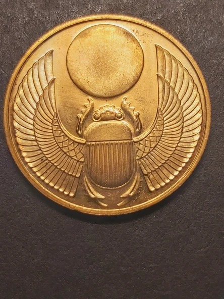 KLEOPATRA A900 - Skarabe a900 - 21.52gr 22 ayar A900 Altın Madalya - Khepri - Scarab - 6