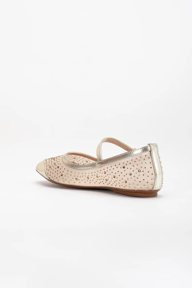 Kadın Babet Gold File Üzeri Taş Döşeme Baretli - Resim 5