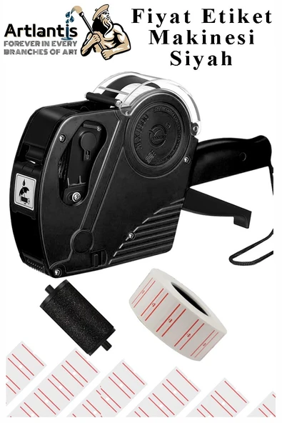 Etiket Makinesi 1 Adet Sekiz Haneli Fiyat Etiketi Makinası Lira Dolar Euro Simgeli Dayanıklı Fiyatlandırma Numaralandır - 4