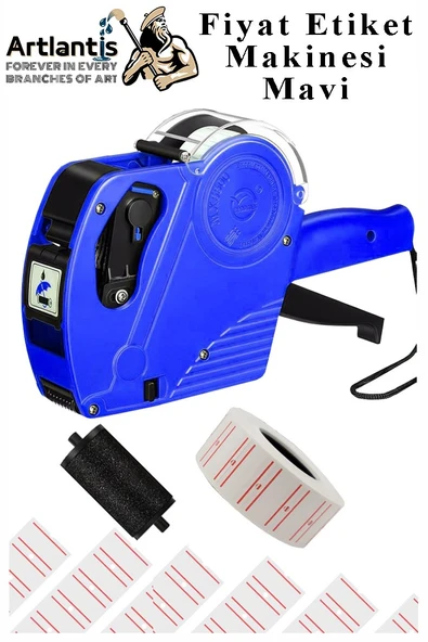 Etiket Makinesi 1 Adet Sekiz Haneli Fiyat Etiketi Makinası Lira Dolar Euro Simgeli Dayanıklı Fiyatlandırma Numaralandır - 2