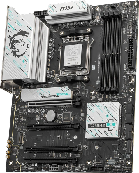 MSI B850 GAMING PLUS WIFI AM5 DDR5 8200MHZ(OC) DP 3x M.2 USB 10Gbs 5G LAN WI-FI 7 ATX - 2