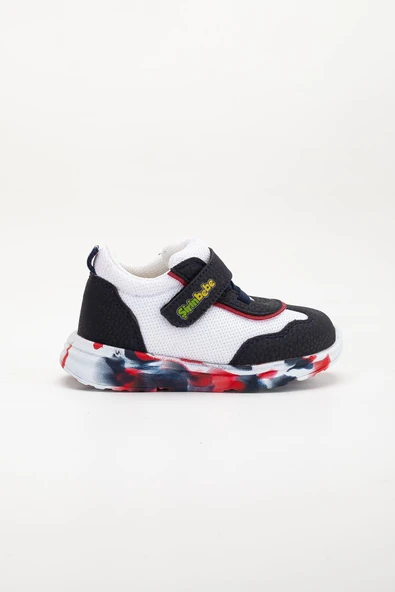 Şirinbebe Ortopedik Erkek Bebek İlk Adım Spor Ayakkabı Kırmızı Cırtlı Anorak Malzeme - 2