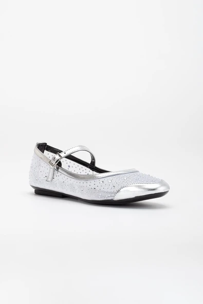 Kadın Babet Gümüş File Üzeri Taş Döşeme Baretli - Resim 4