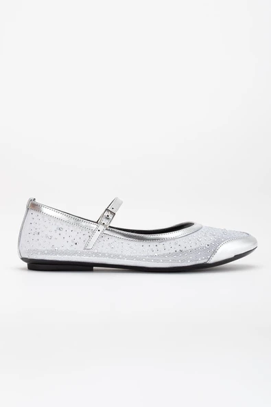 Kadın Babet Gümüş File Üzeri Taş Döşeme Baretli - Resim 3