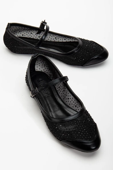 Kadın Babet Siyah File Üzeri Taş Döşeme Baretli ürün görseli