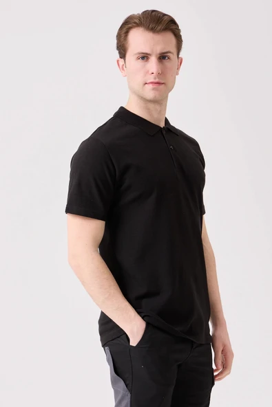 Galanthus Polo Yaka T-Shirt - Pamuklu, Nefes Alabilir, Klasik ve Şık Tasarım - 2