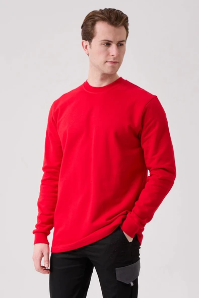 Galanthus Basic Sweatshirt - Uzun Kollu, Pamuklu, Rahat Kesim, Günlük ve İş Kullanımı İçin - Resim 3