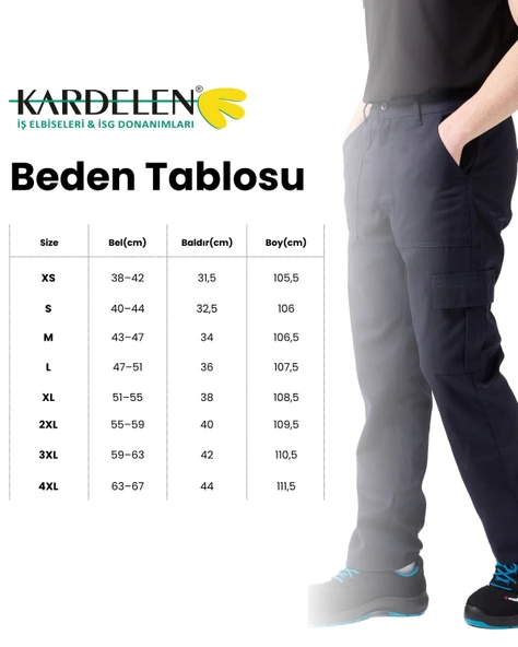 Galanthus Kışlık İş Pantolonu - Soğuk Havalara Dayanıklı ve Konforlu - Resim 3